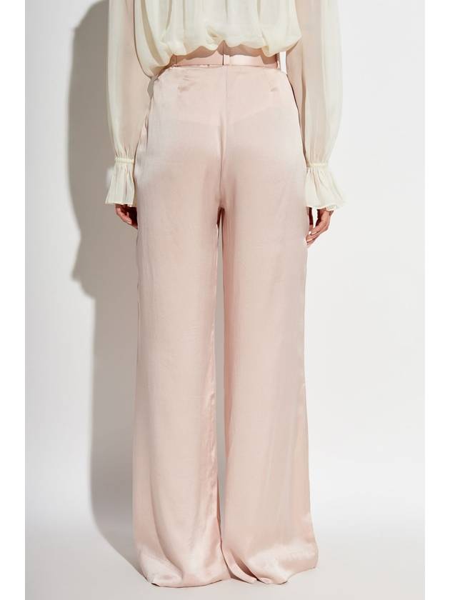 Zimmermann Silk Trousers With Belt, Women's, Pink - ZIMMERMANN - BALAAN 4