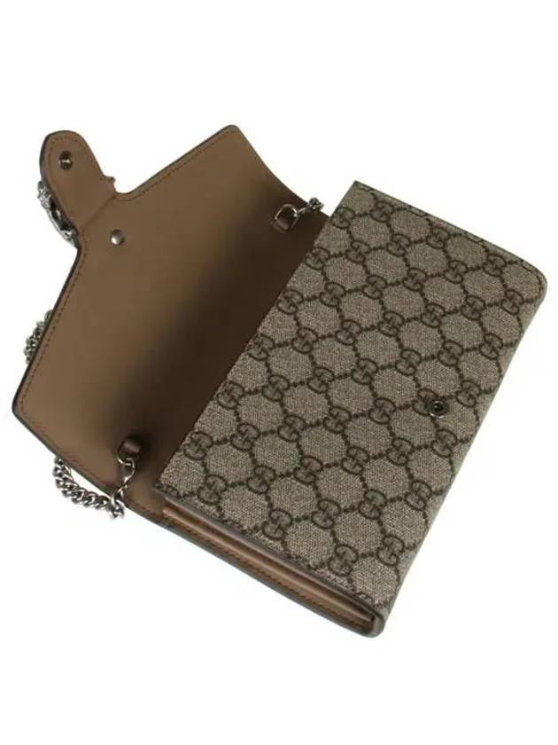 Dionysus GG Chain Shoulder Bag Beige Ebony - GUCCI - BALAAN 6