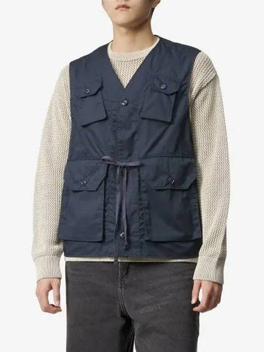 C1 Ripstop Pocket Vest Dark Navy MP126CT206 - ENGINEERED GARMENTS - BALAAN 1