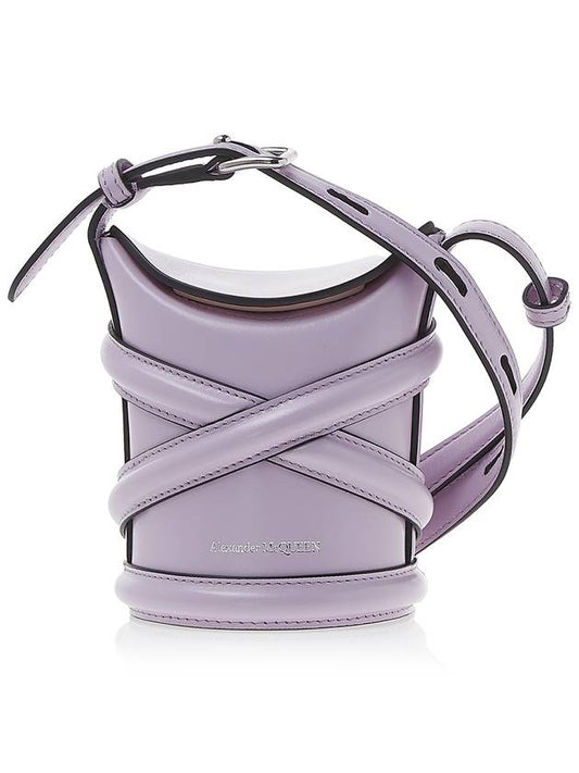 Curve Mini Cross Bag Lilac - ALEXANDER MCQUEEN - BALAAN.