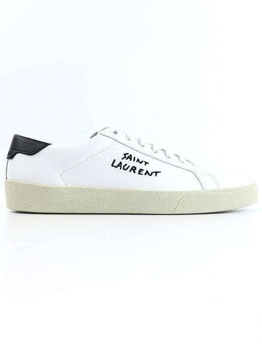 Court Classic SL06 Black Tab Low Top Sneakers White - SAINT LAURENT - BALAAN 2