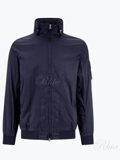 Men's Logo Patch Nylon Metal Zip-up Jacket Navy - STONE ISLAND - BALAAN 2