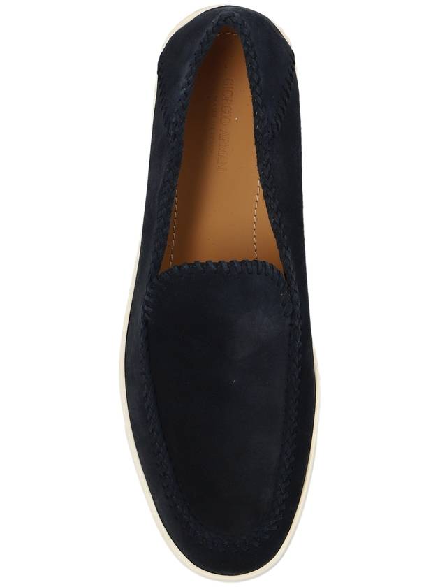 Giorgio Armani Slip-on Shoes, Men's, Navy Blue - GIORGIO ARMANI - BALAAN 6