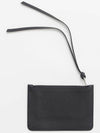 AC Logo Leather Coin Purse Black - COURREGES - BALAAN 3