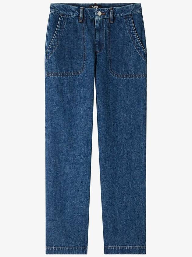 Seaside Denim Straight Jeans Stonewashed indigo - A.P.C. - BALAAN 2