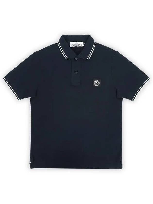 Stone Wappen Collar Polo Shirt Navy - STONE ISLAND - BALAAN 1