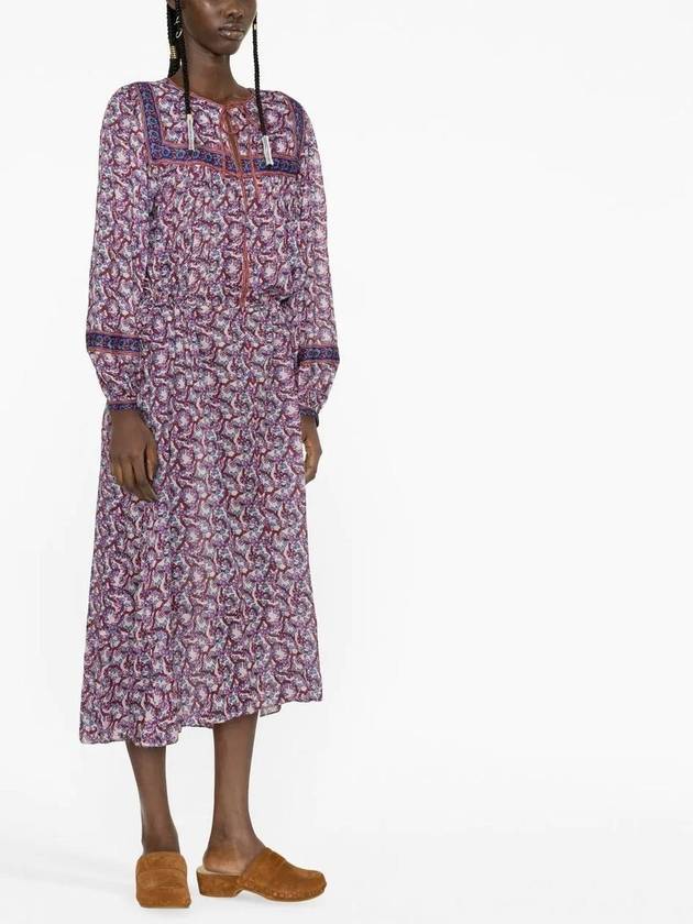 Greila Long Dress Purple - ISABEL MARANT - BALAAN 3