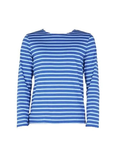 Minquiers Modern Stripe Long Sleeve T-Shirt Blue - SAINT JAMES - BALAAN 2