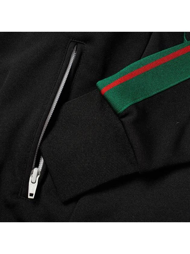 Logo Printing Zip up Track Jacket Black Green Red Men s PMBD001R21FAB003 1001 - PALM ANGELS - BALAAN 5