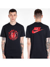 Stranger Things NRG Short Sleeve T-Shirt Black Red - NIKE - BALAAN 2