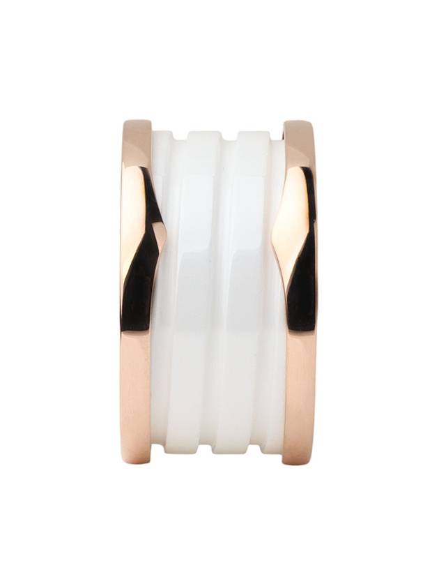 345834 Pink gold B Zero1 ceramic 4 band ring No 52 Department store warranty 33725 - BVLGARI - BALAAN 2