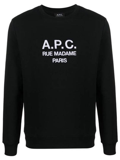 Rufus Embroidery Logo Sweatshirt Black - A.P.C. - BALAAN 2