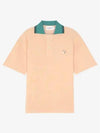 Tonal Fox Head Patch Polo Shirt Pink - MAISON KITSUNE - BALAAN 3