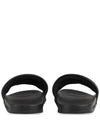 GG Interlocking Big Logo Rubber Slippers Black - GUCCI - BALAAN 4