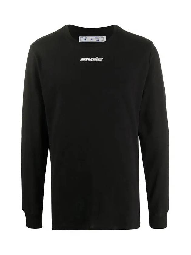 Marker Arrow Logo Long Sleeve T-Shirt Black - OFF WHITE - BALAAN 3