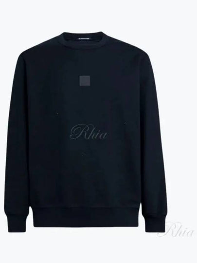 Logo Patch Cotton Sweatshirt Navy - CP COMPANY - BALAAN 2