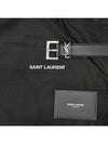 Square Buckle Monogram Leather Belt Black - SAINT LAURENT - BALAAN 3