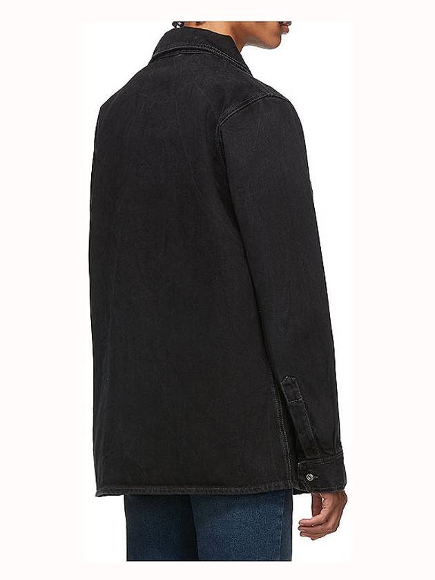 Black denim jacket HMYD002F19797004 - HERON PRESTON - BALAAN 4