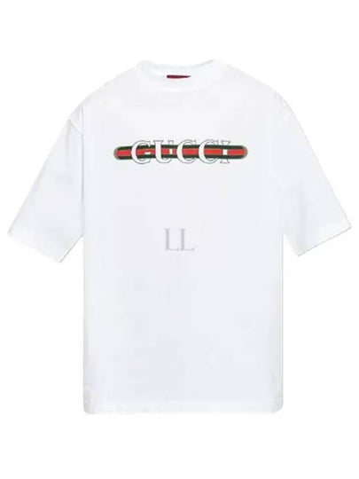 Long Sleeve T Shirt 784361 XJGKB 9074 WHITE E MC - GUCCI - BALAAN 2