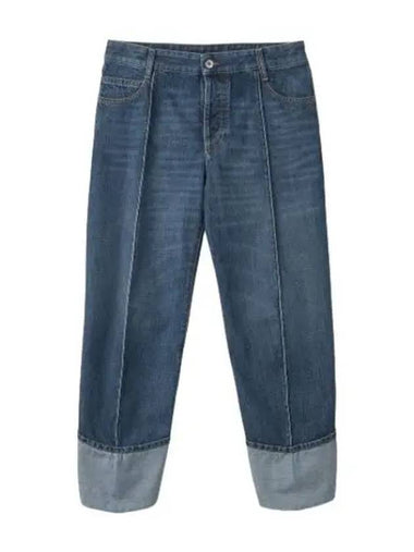 Curve Denim Pants Mid Blue - BOTTEGA VENETA - BALAAN 1