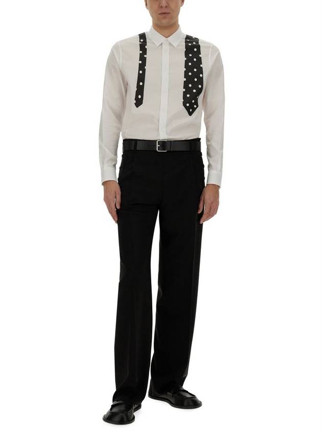 Wool Slacks Black - MOSCHINO - BALAAN 3