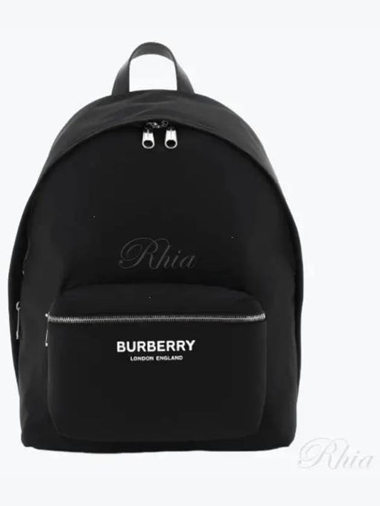 Logo Print Nylon Backpack Black - BURBERRY - BALAAN 2