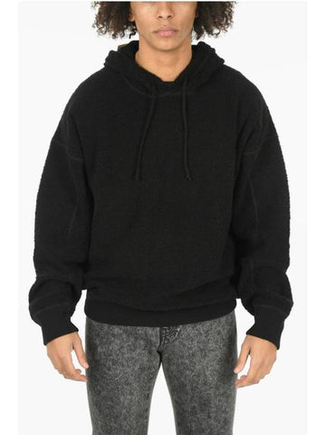 Classic Fleece Wool Hoodie Black - TEN C - BALAAN 1