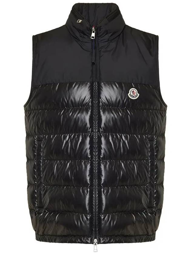 Cerces Logo Patch Down Padded Vest Black - MONCLER - BALAAN 2