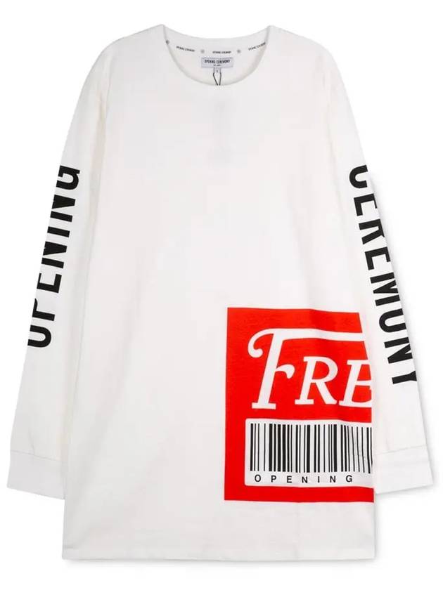 Opening Ceremony Men's Logo Printing White Long Sleeve T-Shirt M507530401 110 - OPENING CEREMONY - BALAAN 1