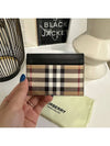 SANDON Vintage Check Card Wallet Beige - BURBERRY - BALAAN 2