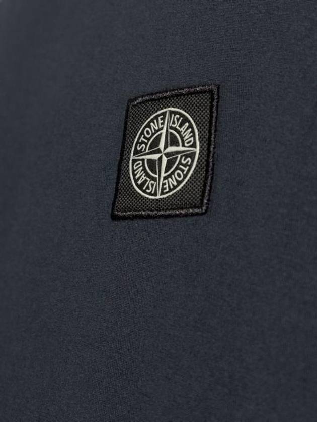 Logo Patch Short Sleeve T-Shirt Navy - STONE ISLAND - BALAAN 6