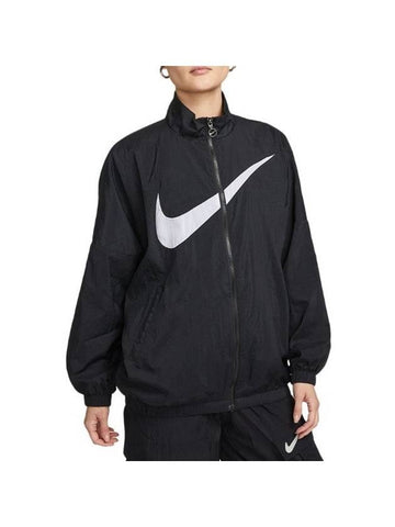 Sportswear Essential Woven Track Jacket Black - NIKE - BALAAN 1