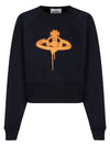 Spray ORB Logo Sweatshirt Navy - VIVIENNE WESTWOOD - BALAAN 2