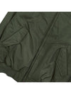 Sleeve Pocket Zipper Linen Bomber Jacket Dark Green - LORO PIANA - BALAAN 8