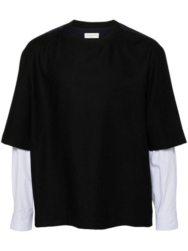 Dries Van Noten Corrow Cotton Cashmere T-Shirt - DRIES VAN NOTEN - BALAAN 1