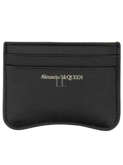 The Seal Card Wallet Black - ALEXANDER MCQUEEN - BALAAN 2