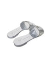 E800003 004 Logo Sandals Silver Giuseppe Zanotti - GIUSEPPE ZANOTTI - BALAAN 4