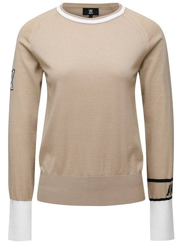 Official W CASHMERE BLEND INTARSIA SW SD - ANEWGOLF - BALAAN 1