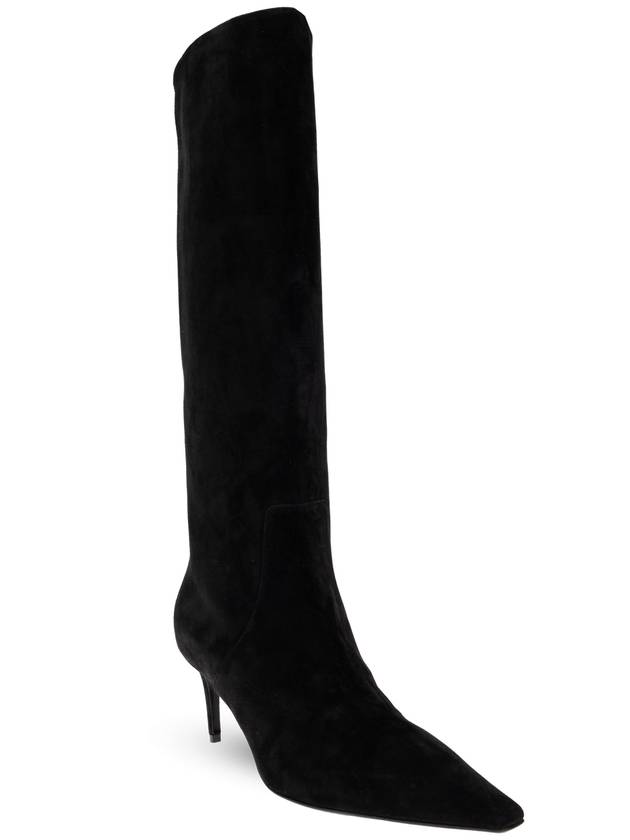 Dolce & Gabbana Suede Heeled Boots, Women's, Black - DOLCE&GABBANA - BALAAN 4