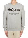 Graffiti Logo Sweatshirt Grey - ALEXANDER MCQUEEN - BALAAN 2