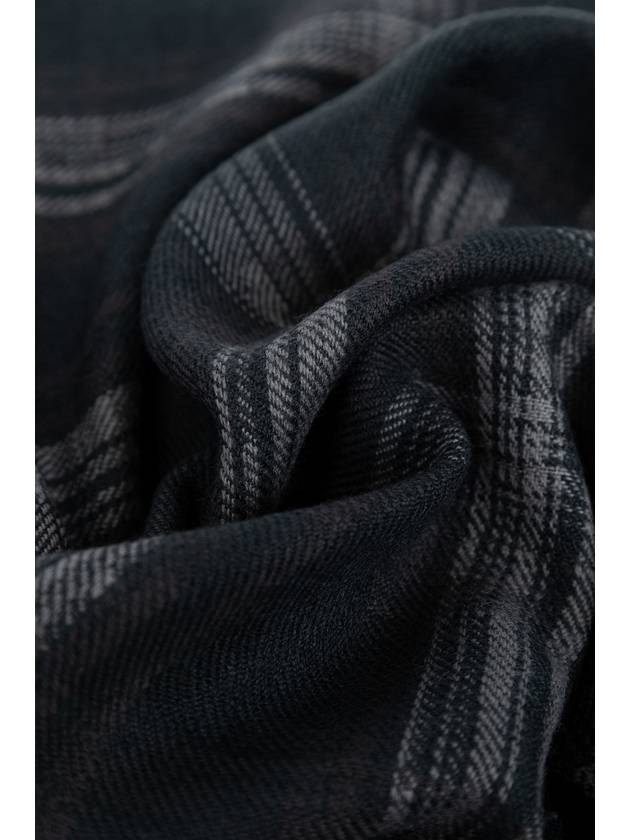 FERRAGAMO Wool Scarf, Men's, Grey - SALVATORE FERRAGAMO - BALAAN 3