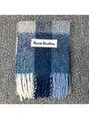 Check Mohair Muffler Grey Blue - ACNE STUDIOS - BALAAN 4