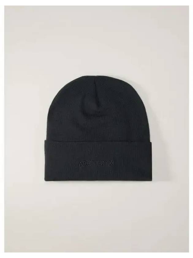 Word Toque Embroidery Logo Beanie Black - ARC'TERYX - BALAAN 2