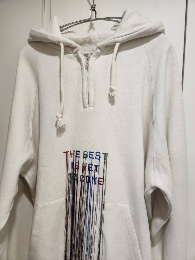 Fringed Embroidered Slogan Hoodie - GOLDEN GOOSE - BALAAN 3