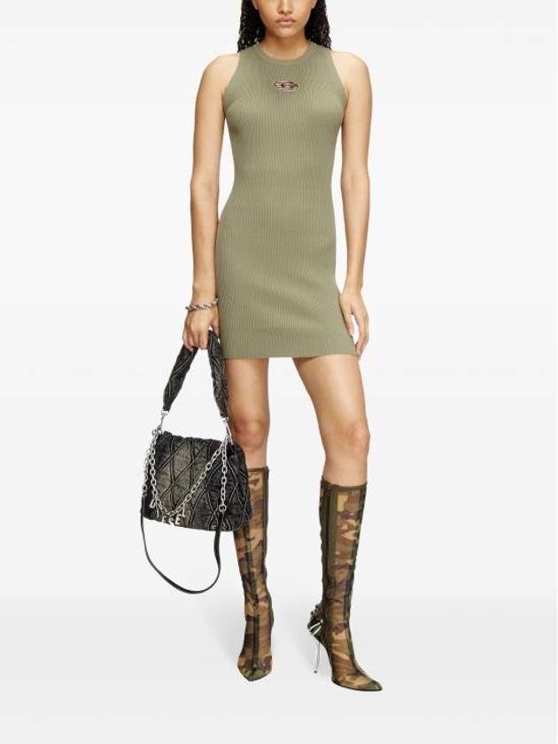 M Caddix Mini Short Dress Green - DIESEL - BALAAN 3