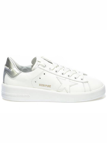 Women's Silver Tab Pure Star Low Top Sneakers White - GOLDEN GOOSE - BALAAN 1