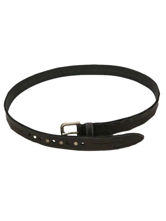 Antique Buckle Stud Leather Belt Black - DOLCE&GABBANA - BALAAN 1