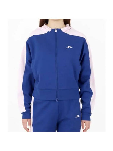 Amelia Zip-Up Hoodie Blue - J.LINDEBERG - BALAAN 1