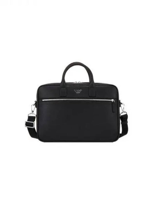 ARMANI 30 9 29 Men s Eagle Logo Saffiano Briefcase Black 271602 - EMPORIO ARMANI - BALAAN 1