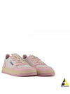 Men's Medalist Low Leather Sneakers Pink - AUTRY - BALAAN 2